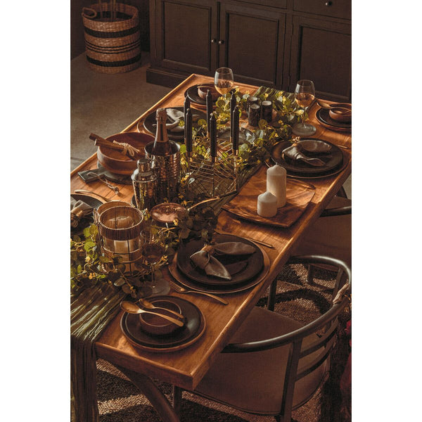 New Foundry Dining Table With Elm Wood Top
