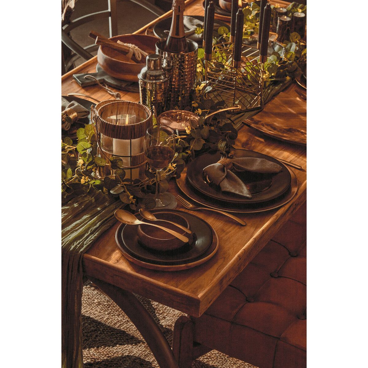 New Foundry Dining Table With Elm Wood Top