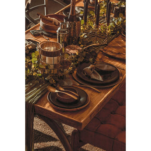 New Foundry Dining Table With Elm Wood Top