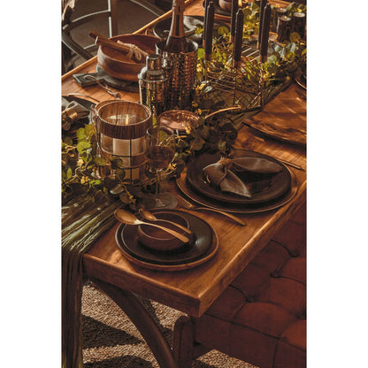 New Foundry Dining Table With Elm Wood Top