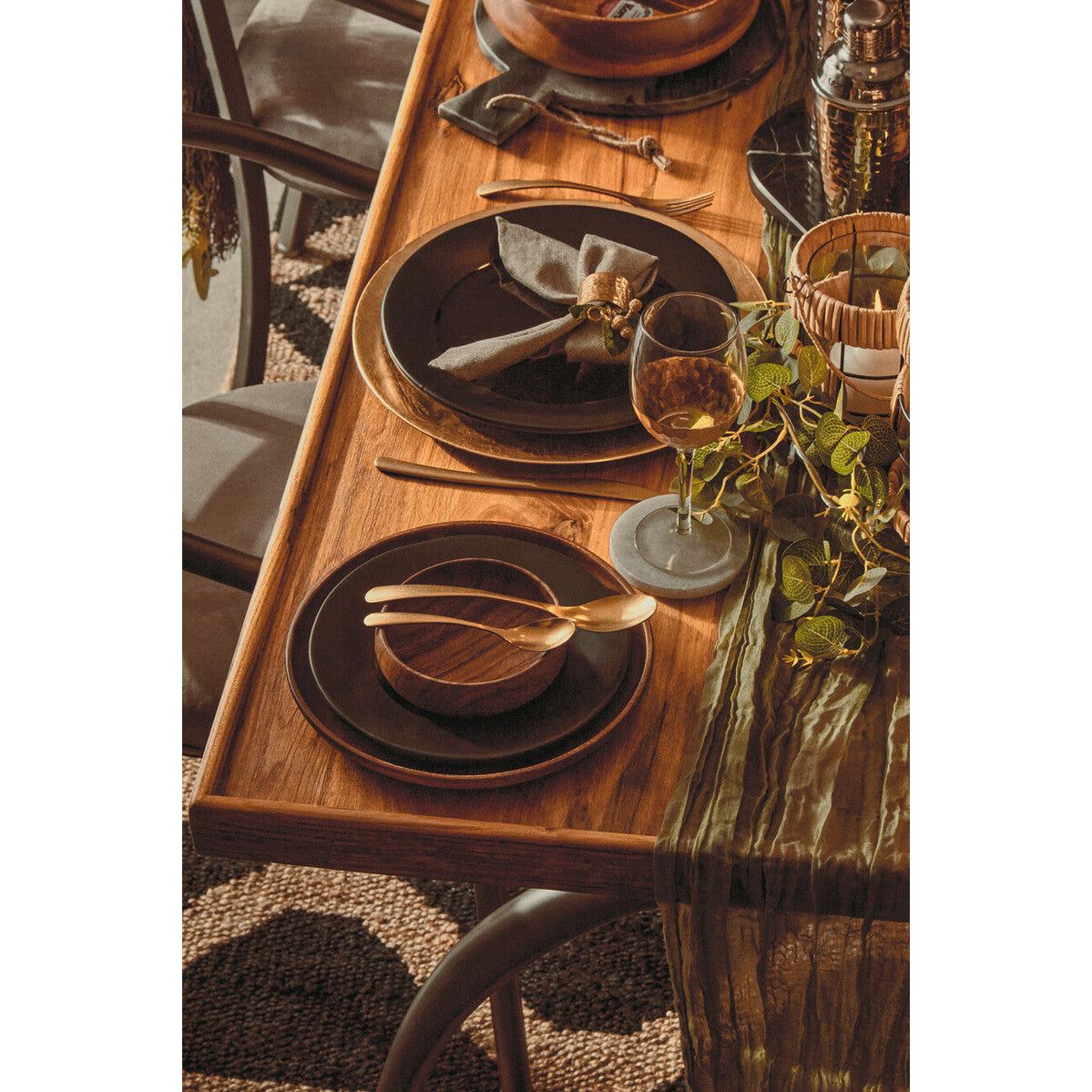 New Foundry Dining Table With Elm Wood Top