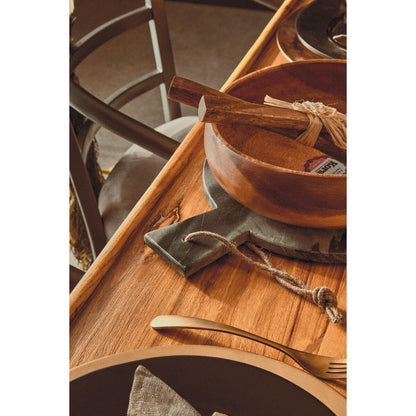 New Foundry Dining Table With Elm Wood Top