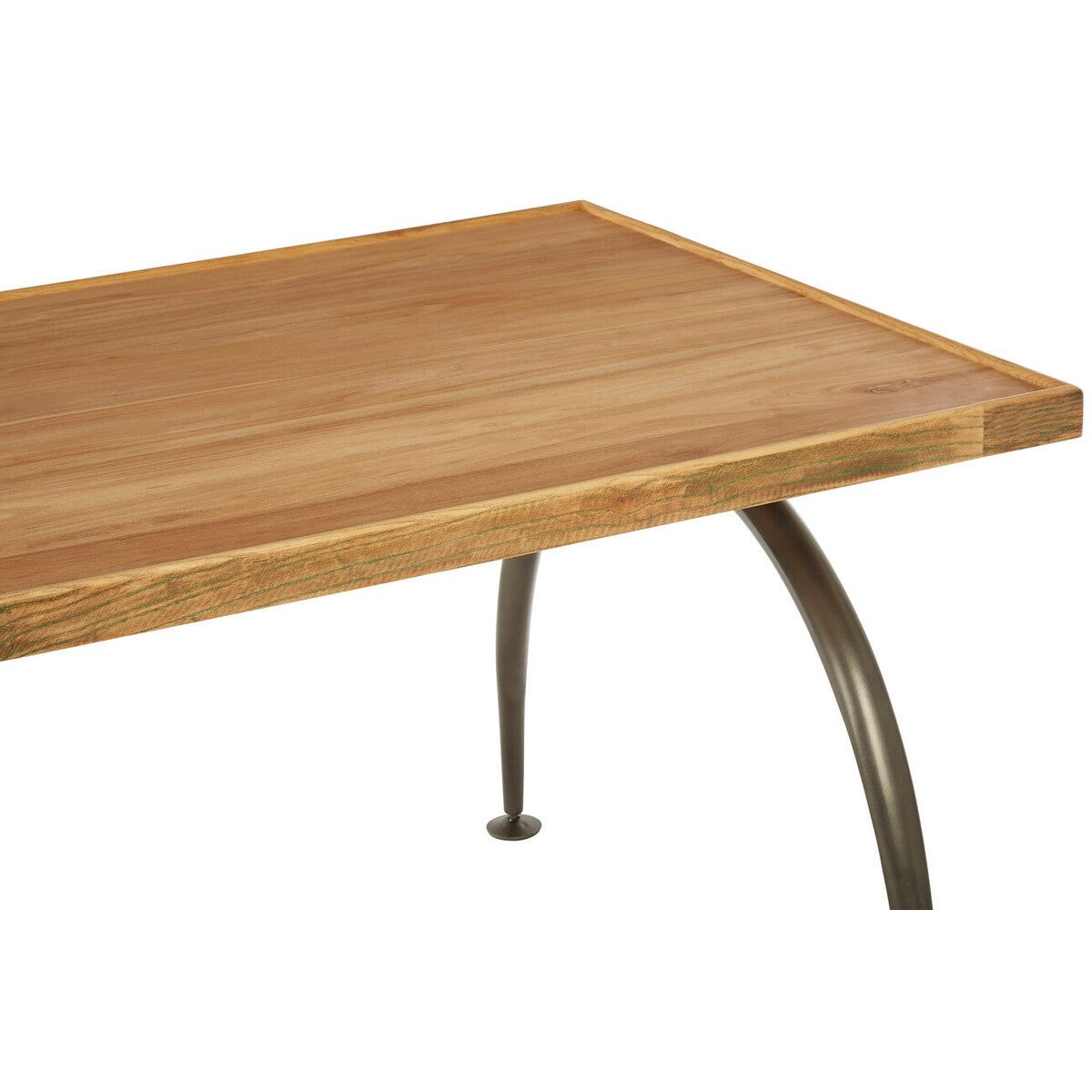 New Foundry Dining Table With Elm Wood Top
