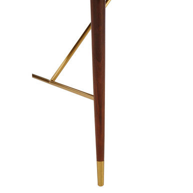 Kenso Walnut Wood Rectangular Dining Table – angle view