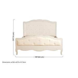 Loire White Kingsize Bed