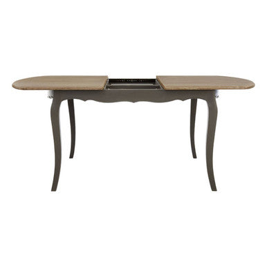 Loire Grey Wash Wooden Extending Dining Table – detail