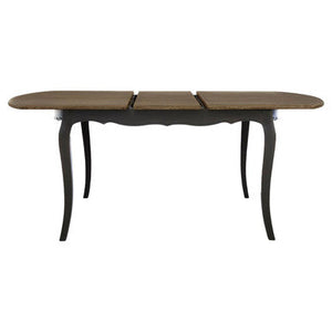 Loire Grey Wash Wooden Extending Dining Table – side view