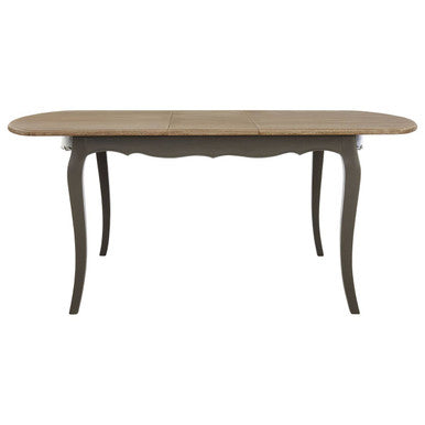 Loire Grey Wash Wooden Extending Dining Table