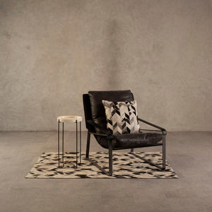 Hoxton Dark Brown Leather Lounge Chair