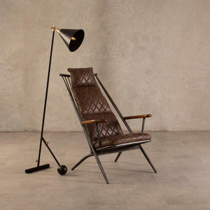 Hoxton Genuine Brown Leather Chair