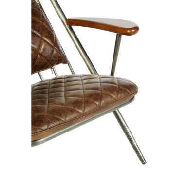 Hoxton Genuine Brown Leather Chair