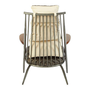 Hoxton Genuine Grey Leather Chair