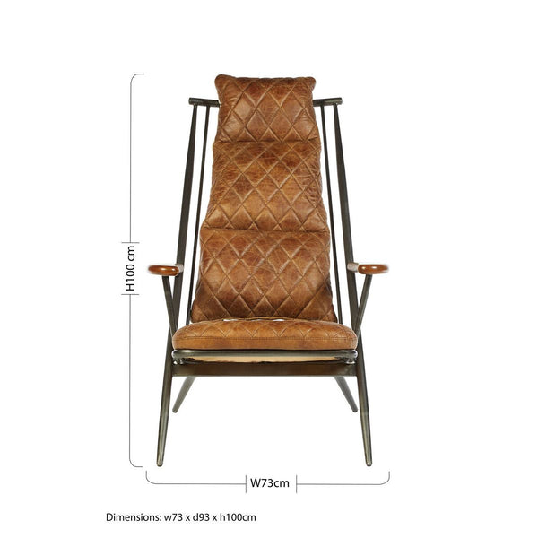 Hoxton Light Brown Leather Chair