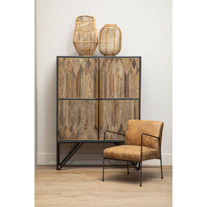 Hoxton Brown Leather Lounge Chair