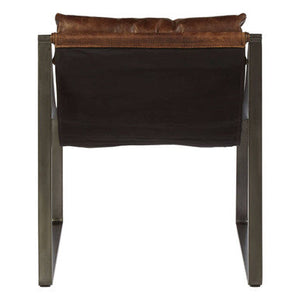 Hoxton Brown Leather Sling Chair