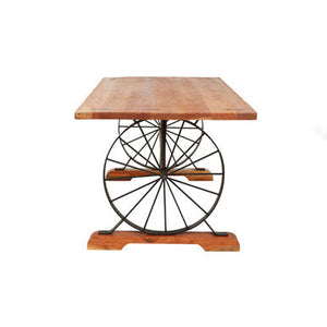 Nandri Acacia Wood Rectangular Dining Table – detail