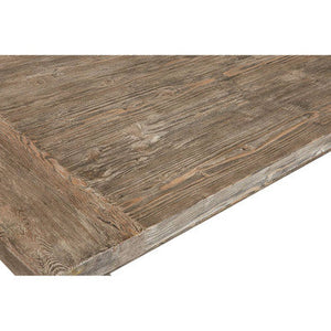 Lovina Recycled Pine Wood Rectangular Dining Table – close-up