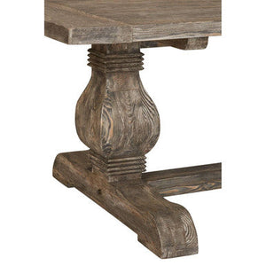 Lovina Recycled Pine Wood Rectangular Dining Table – back view