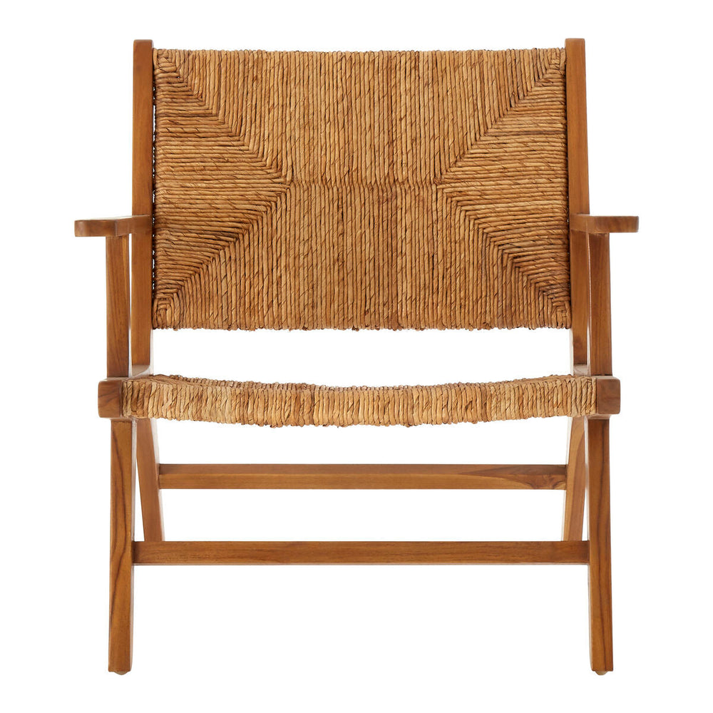 Lovina Teak Wood and Natural Rattan Armchair