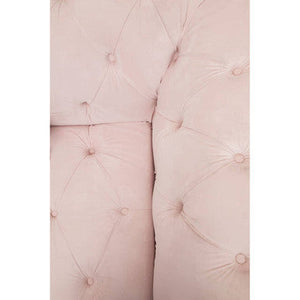 3 Seater Blossom Fabric Chesterfield Sofa | Suri – angle view