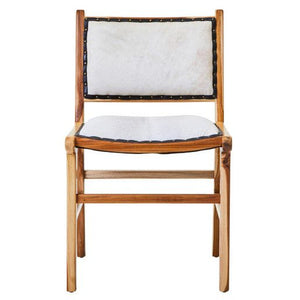 Kendari Dining Chair With Natural Cow Leather