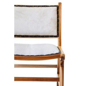 Kendari Dining Chair With Natural Cow Leather