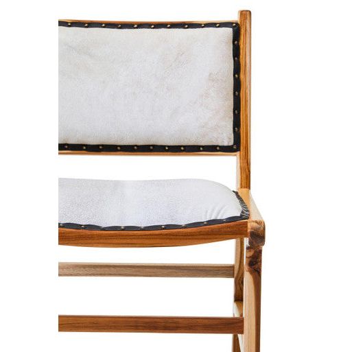 Kendari Dining Chair With Natural Cow Leather