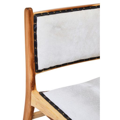 Kendari Dining Chair With Natural Cow Leather