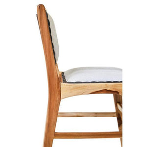 Kendari Dining Chair With Natural Cow Leather