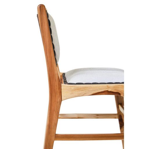 Kendari Dining Chair With Natural Cow Leather