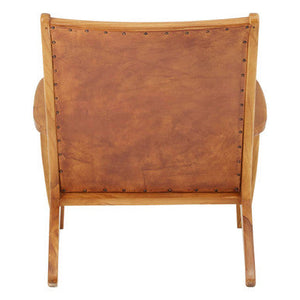 Kendari Brown Leather Chair