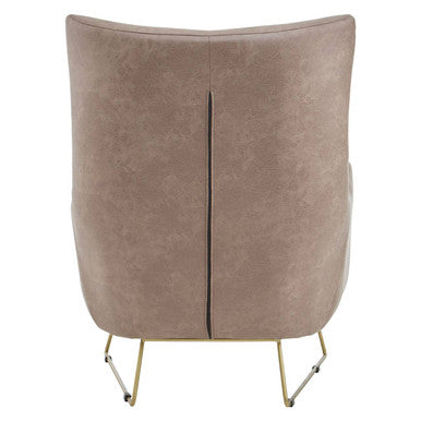 Henry Light Brown Faux Leather Armchair – dimensions