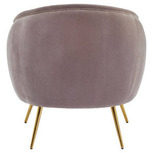 Manhattan Mink Velvet Armchair