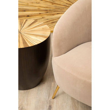 Manhattan Mink Velvet Armchair