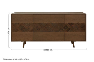 Salvar Natural Oak and Elm Wood Sideboard – detail 2