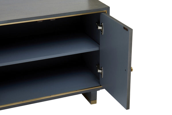 Deskey Grey Shagreen Effect Media Unit – detail 3