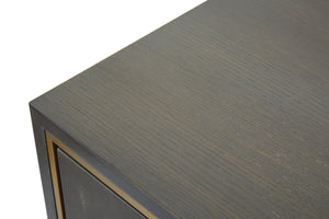 Deskey Grey Shagreen Effect Media Unit – dimensions 3
