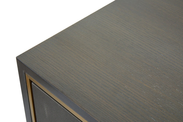 Deskey Grey Shagreen Effect Media Unit – dimensions 3