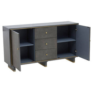Deskey Grey Shagreen Effect 2 Door and 3 Drawer Sideboard – dimensions