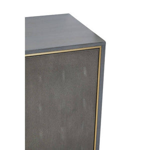 Deskey Grey Shagreen Effect 2 Door and 3 Drawer Sideboard – in room setting 2