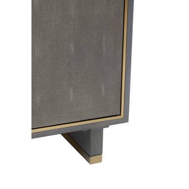 Deskey Grey Shagreen Effect 2 Door and 3 Drawer Sideboard – dimensions 2