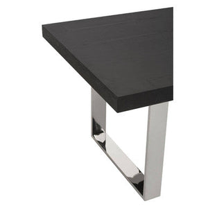Ulmus Black Elm Wood Dining Table – close-up