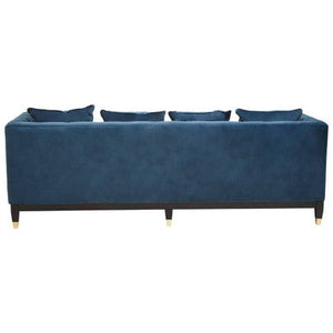 Sefira Navy Fabric 3 Seater Modern Chesterfield Sofa – dimensions
