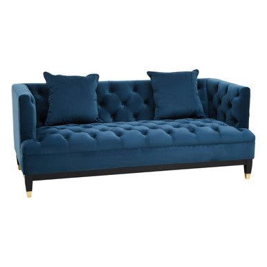Sefira 2 Seat Navy Fabric Sofa