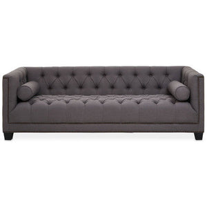 3 Seater Grey Fabric Sofa | Surina