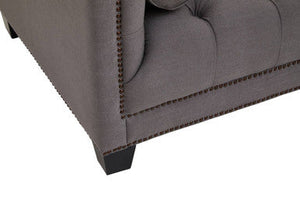 3 Seater Grey Fabric Sofa | Surina – close-up