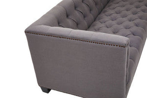 3 Seater Grey Fabric Sofa | Surina – detail 2