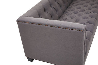 3 Seater Grey Fabric Sofa | Surina – detail 2