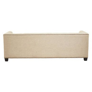Surina 3 Seat Stone Fabric Sofa