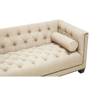 Surina 3 Seat Stone Fabric Sofa